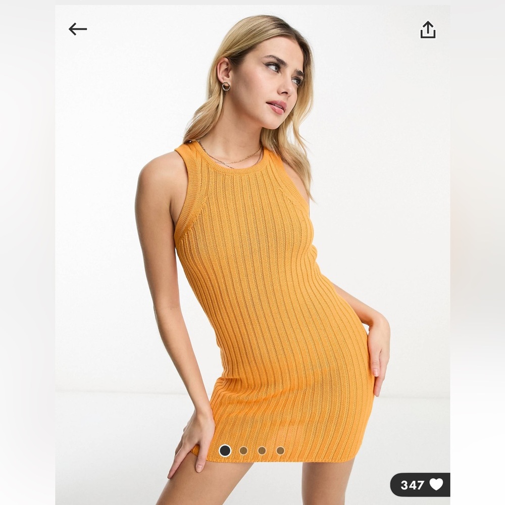 ASOS orange mini dress